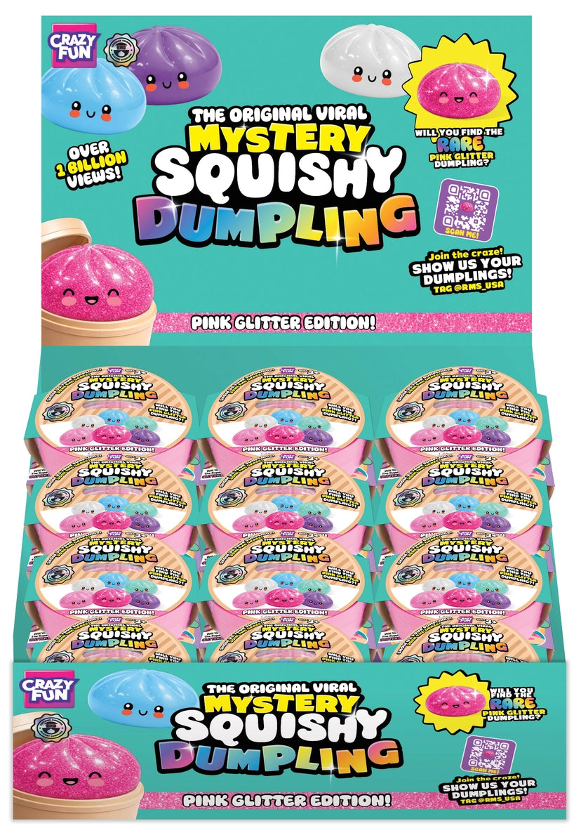 PREORDER 🎀 Pink Glitter Mystery Squishy Dumpling